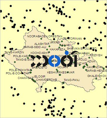 شیپ فایل ایستگاه های هواشناسی استان لرستان