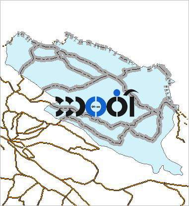 شیپ فایل راه های ارتباطی شهرستان درگز