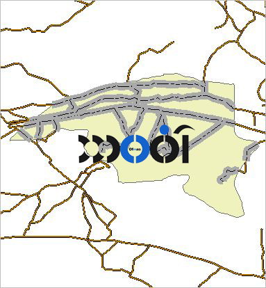 شیپ فایل راه های ارتباطی شهرستان جغتای