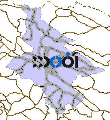 شیپ فایل راه های ارتباطی شهرستان قوچان