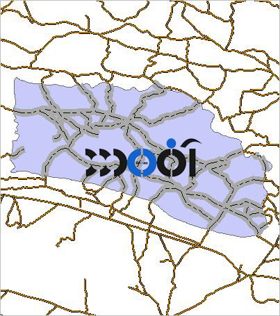 شیپ فایل راه های ارتباطی شهرستان اسفراین