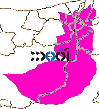 شیپ فایل راه های ارتباطی شهرستان آمل