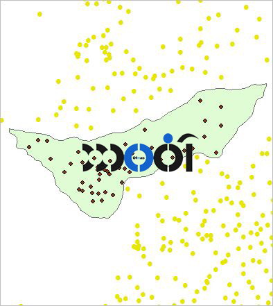 شیپ فایل روستاهای شهرستان عجب شیر