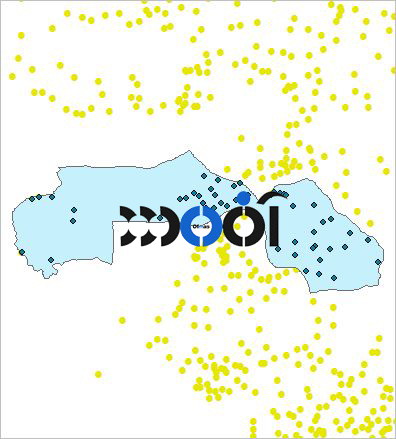 شیپ فایل روستاهای شهرستان اسکو