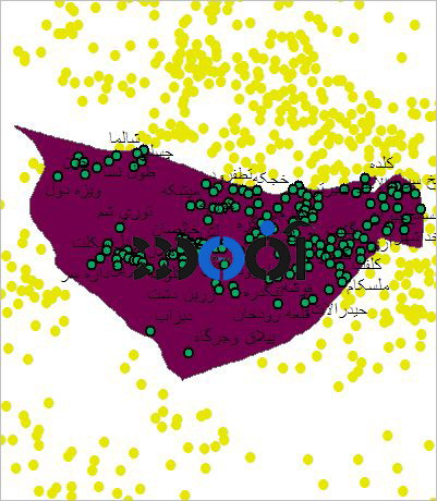 شیپ فایل روستاهای شهرستان فومن