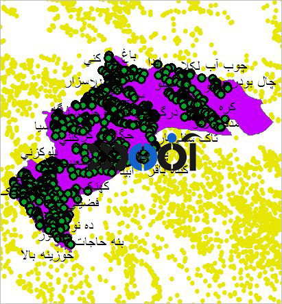 شیپ فایل روستاهای شهرستان دزفول