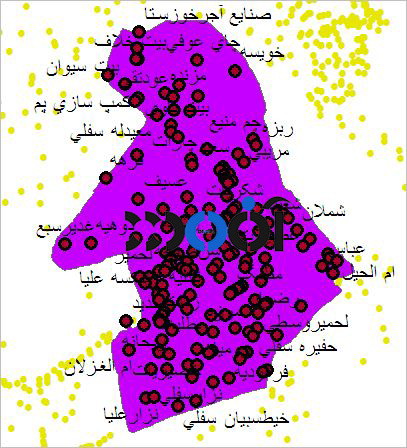 شیپ فایل روستاهای شهرستان رامشیر